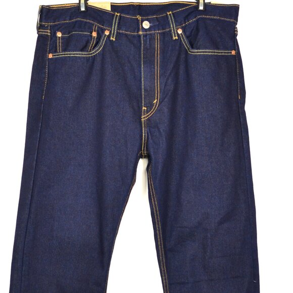 Levi's 505 Men's Size W36 L30 Blue Straight Fit Denim Jeans NWT - Picture 2 of 4